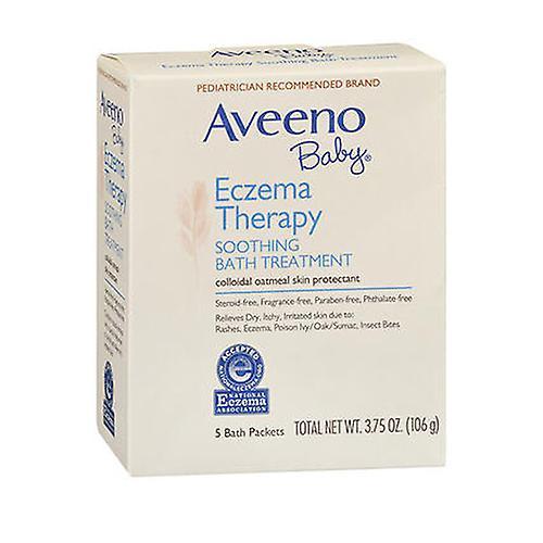 Aveeno  Baby Soothing Bath Treatment, Fragrance Free 5 pkts (Pack of 1)