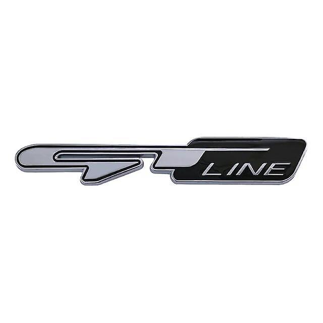 Hikig 3d Metal Gt Line Logo Car Fender Trunk Badge Decal For Peugeot 5008 308 3008 108 208 508 2008 Gt Line Emblem Sticker Accessories Chrome