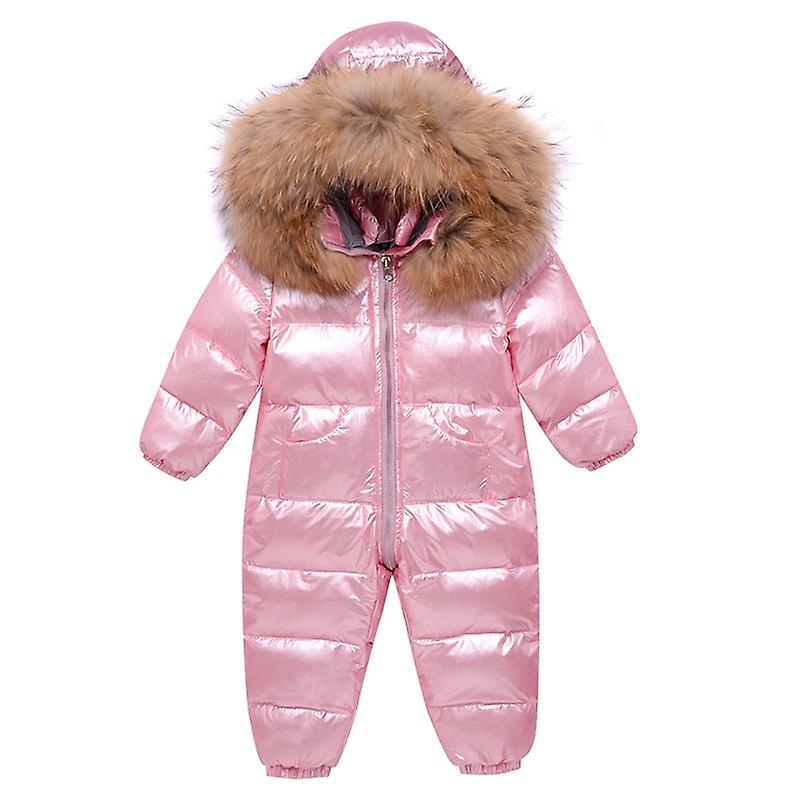 Slowmoose Winter Down Jacket For Clothes, Baby Snowsuit Pink 12M