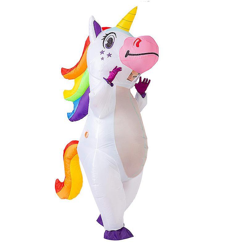 Dewenwils Dww-Taille Adulte | (160-190cm) Costume de Licorne Gonflable | Costume Gonflable Inhabituel | Qualit Premium