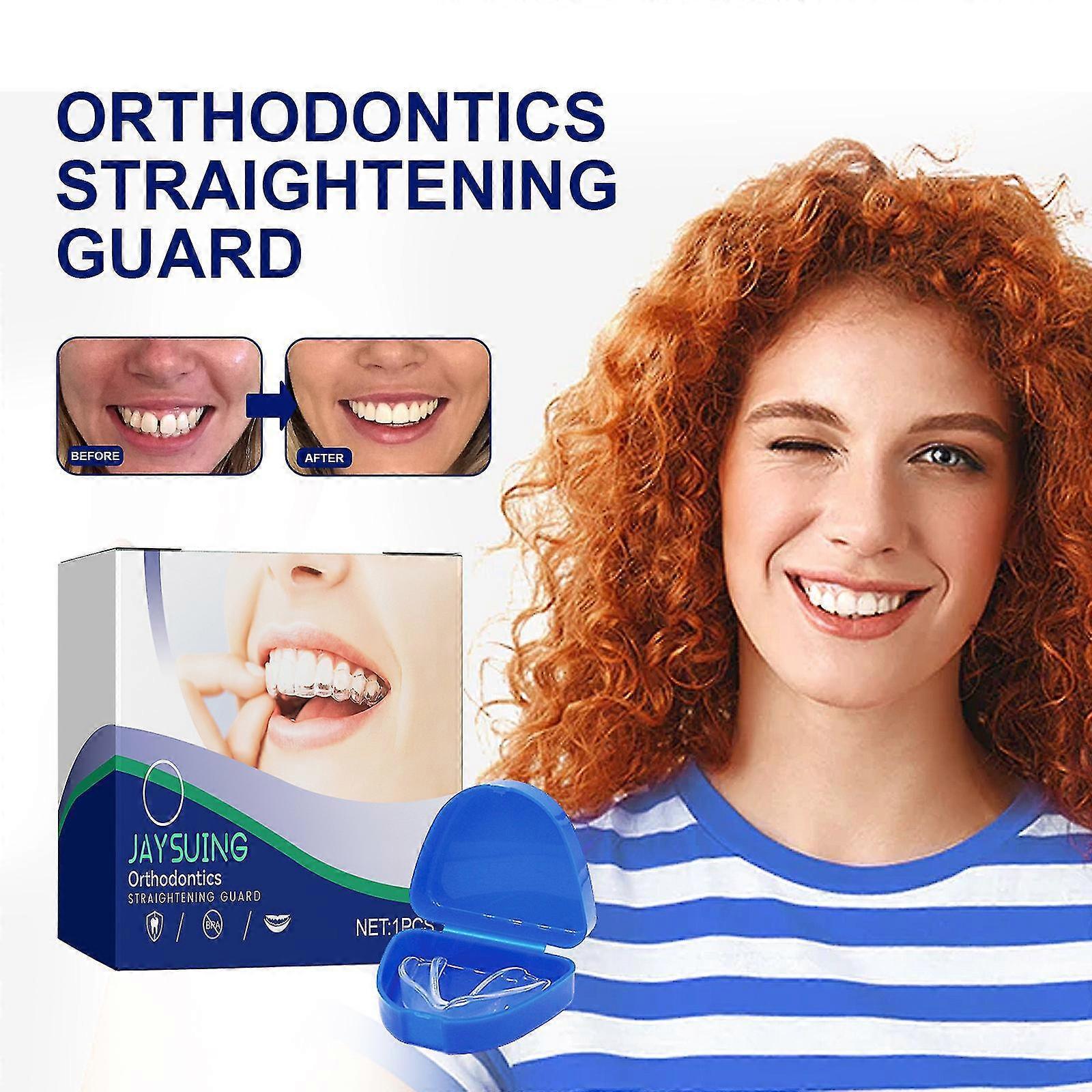 Rhafayre Orthodontic Teeth Straightening Guard, Teeth Retainer Corrector, Braces, Mouth Guard Oral Health