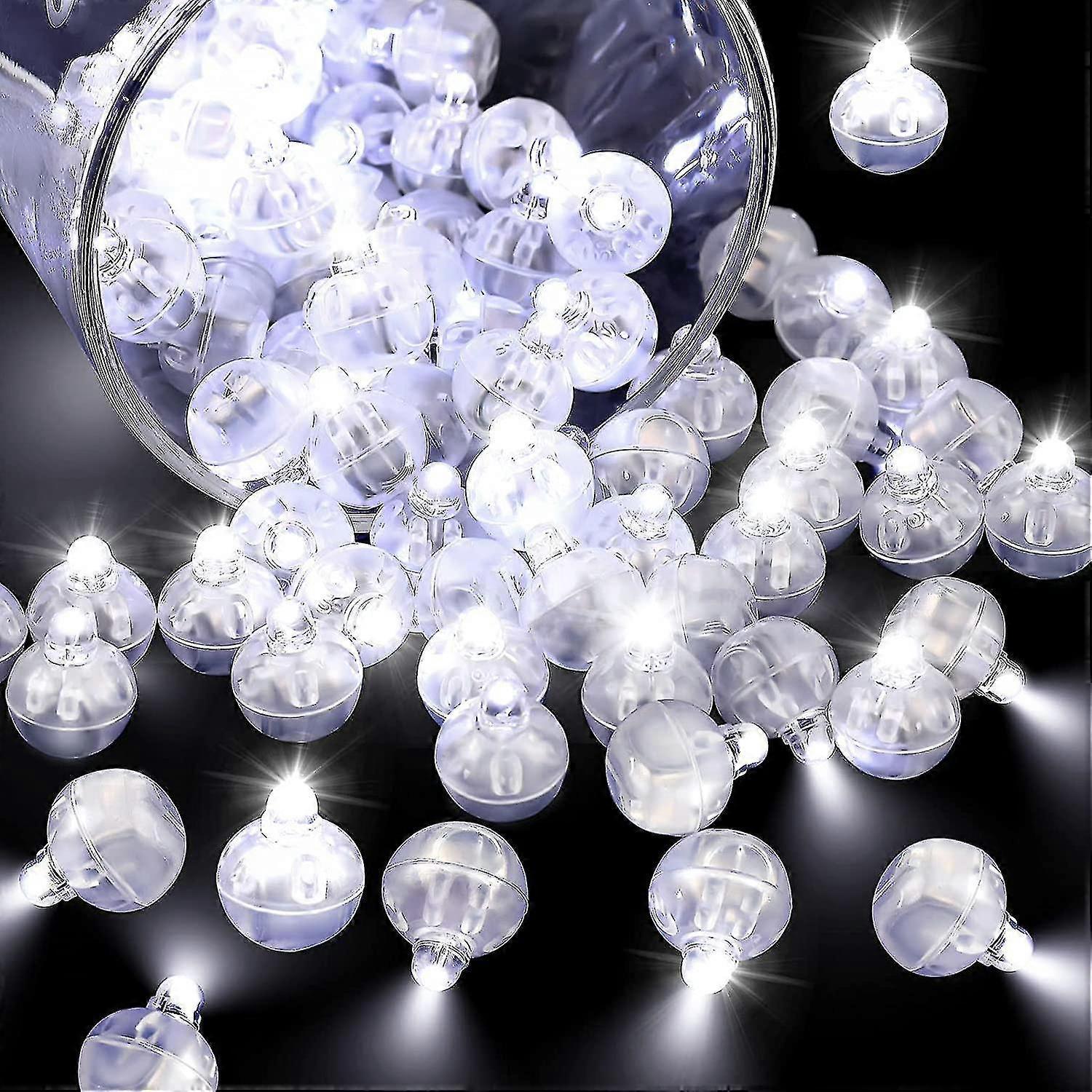 Shanxi Shuishuidiansan Trading 100 Pcs Led Balloon Light White Mini Round Led Balls Lights Small Waterproof Led Ball Lamp For Balloon Paper Lantern...