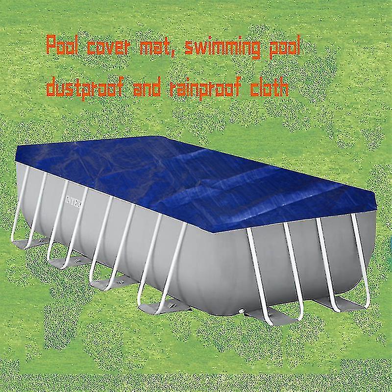 Unbrand Swimming Pool Cover, Rectangular Swimming Pool Cover Blue S