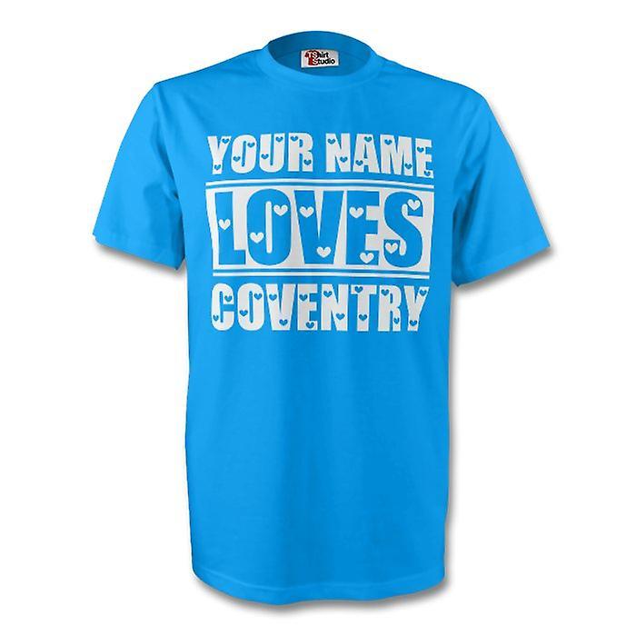 Gildan Your Name Loves Coventry T-shirt (sky) XLW