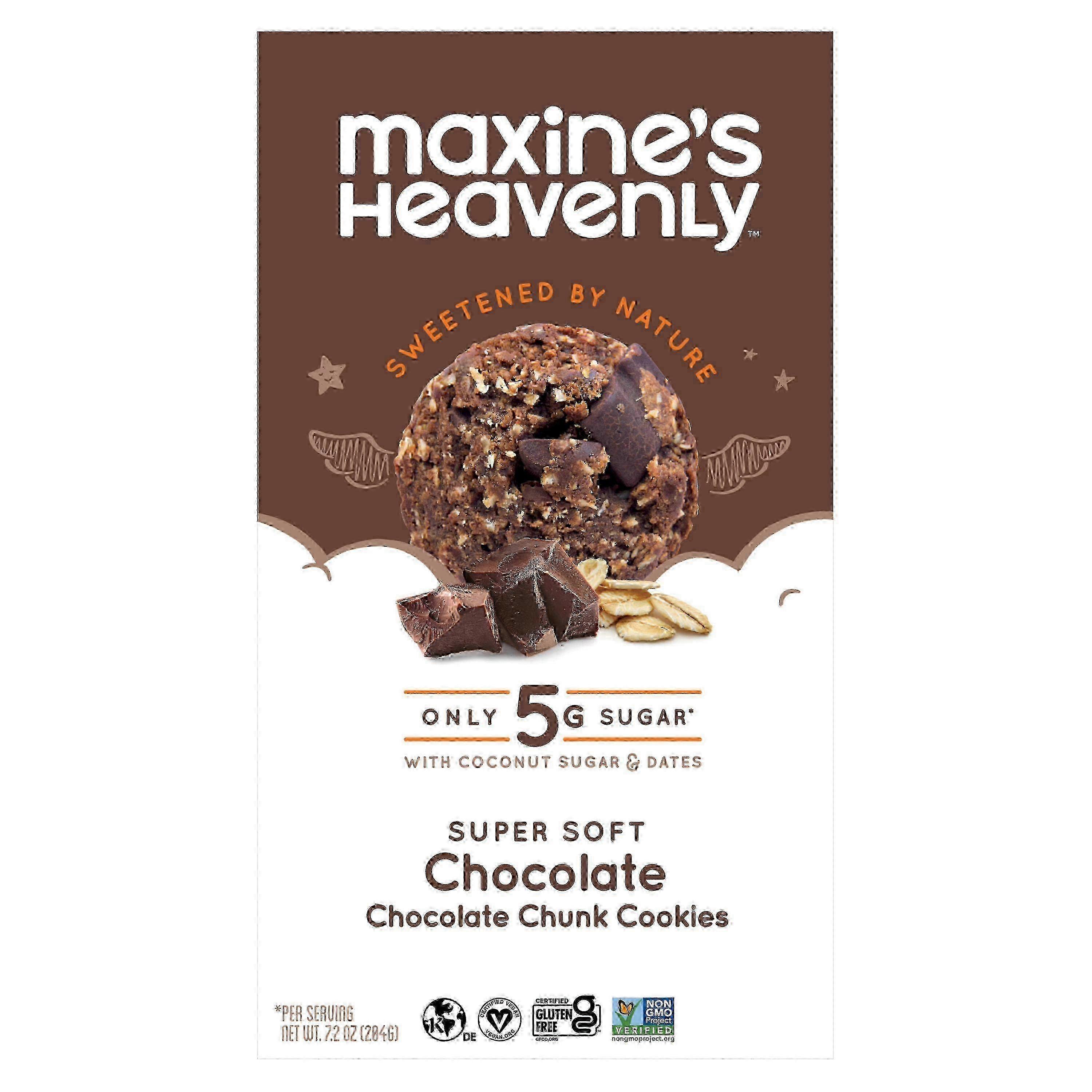 Maxines heavenly cookies chocolate chunk, 7.2 oz