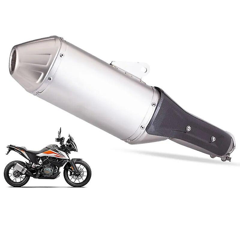 Loerss Motorcycle Exhaust Escape Moto Modified Link Pipe Muffler Motocross Racing Slip On Exhaust For Ktm 250 390 Adventure Adv A