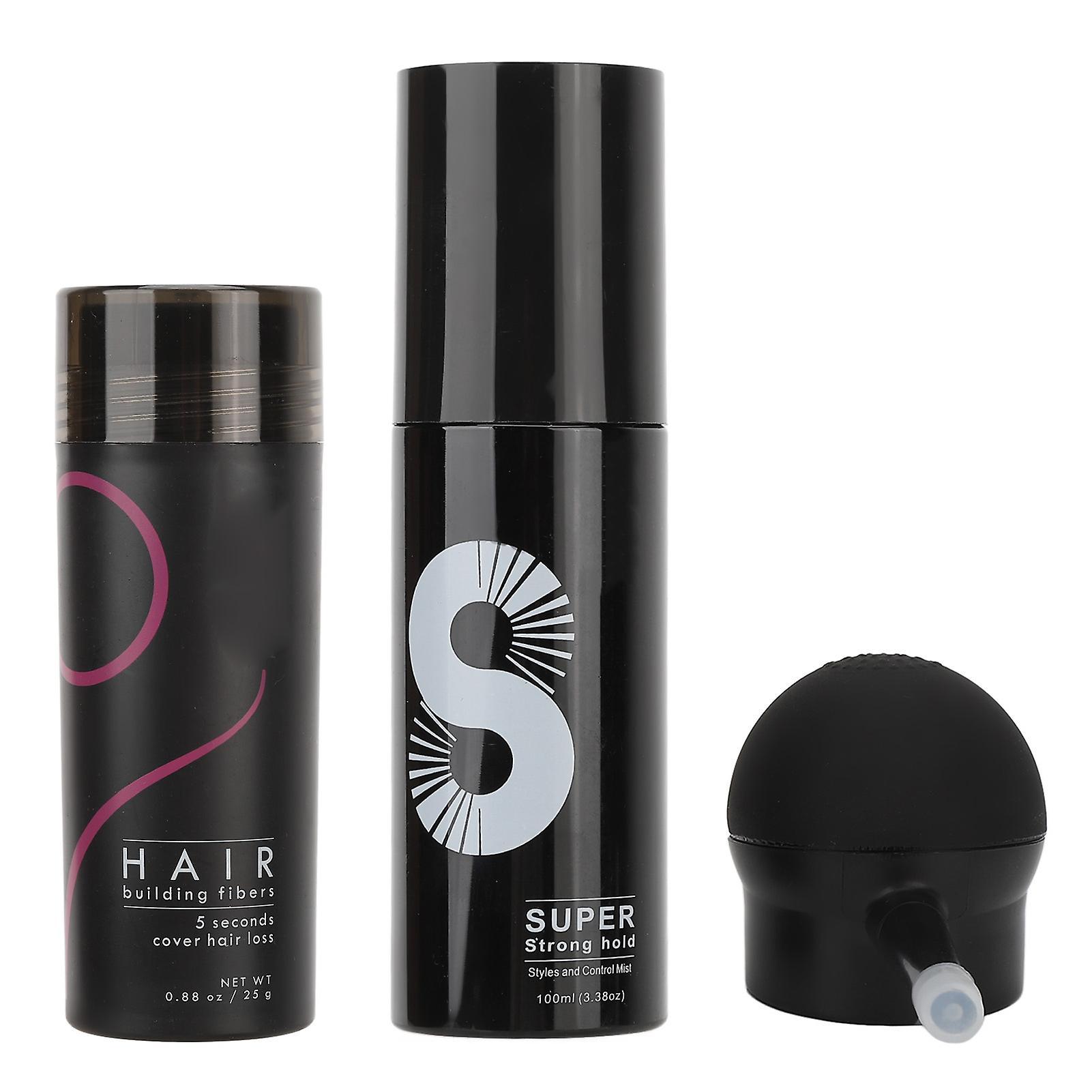 Hair Building Fiber Spray Set Hair Building Fiber Spray Applicator Set - Dark Brown for Men and Women