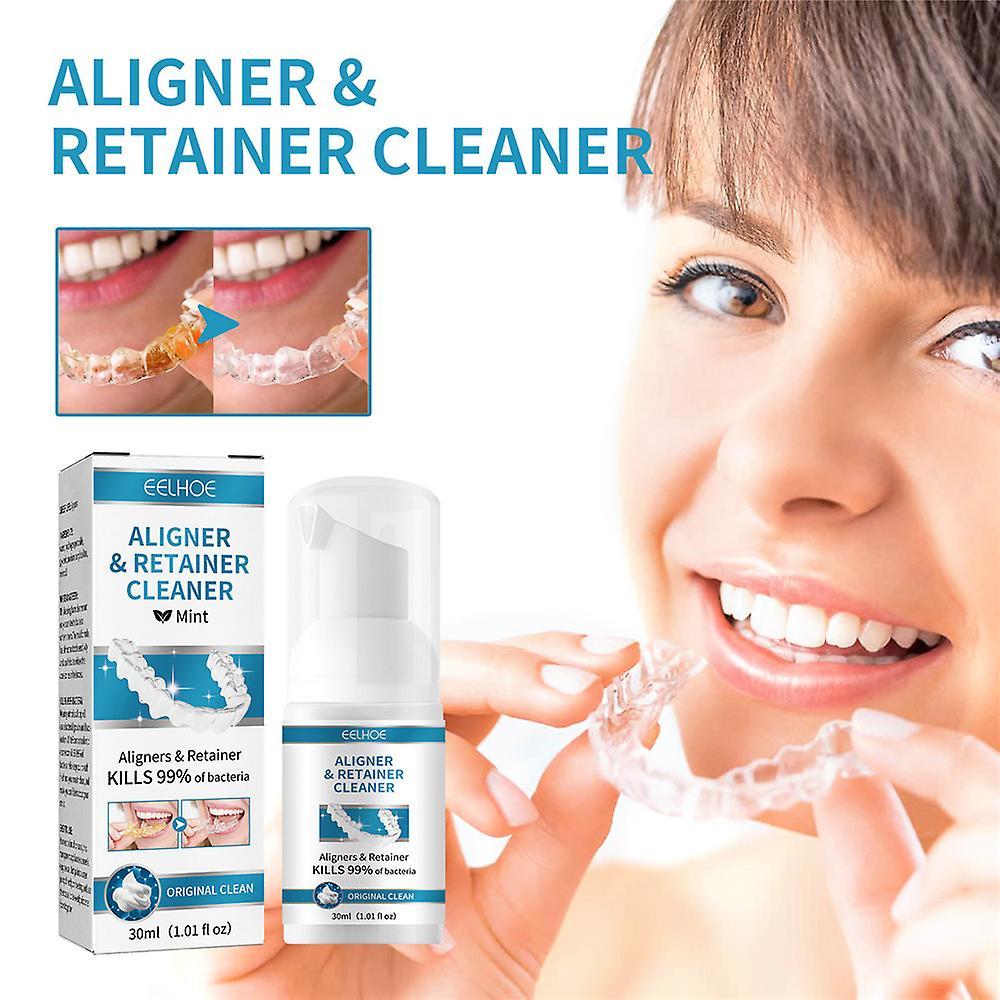 Mylight Aligner & Retainer Denture Cleaner Easy To Use Deodorant Stain Cleaning Care 1Pc