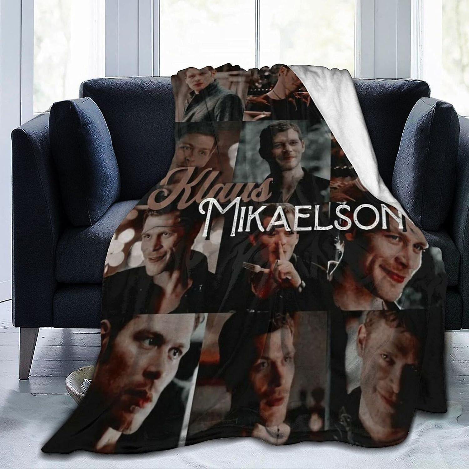 Kerota Klaus Mikaelson Fleece Blanket Throw Blanket Lightweight Super Soft Cozy Luxury Bed Blanket Microfiber X in, Multicolor 50x40in 125x100cm