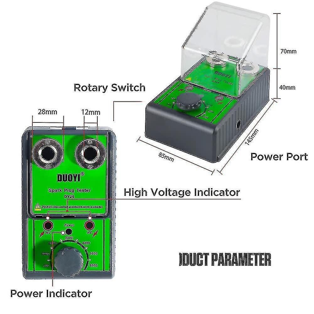 Dint Spark Plug Tester Plug Double Hole Detector Ignition 500-6000rpm Working Frequency Adjustable Running Frequency Tester Tester 220v With Voltag...