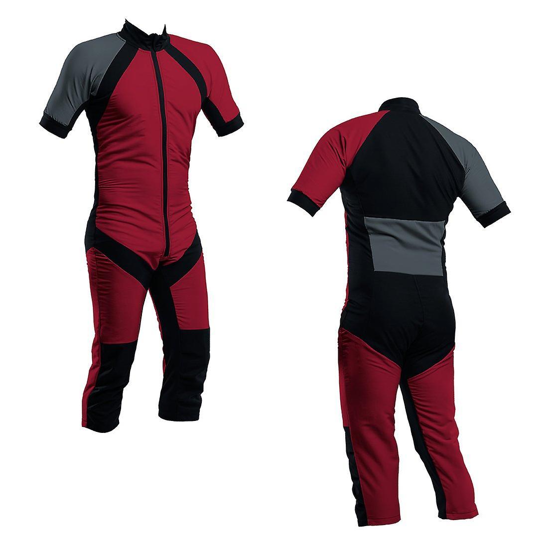 SkyexSuits Skydiving summer suit paprika-charcoal s2-03 Red and charcoal Xs / men