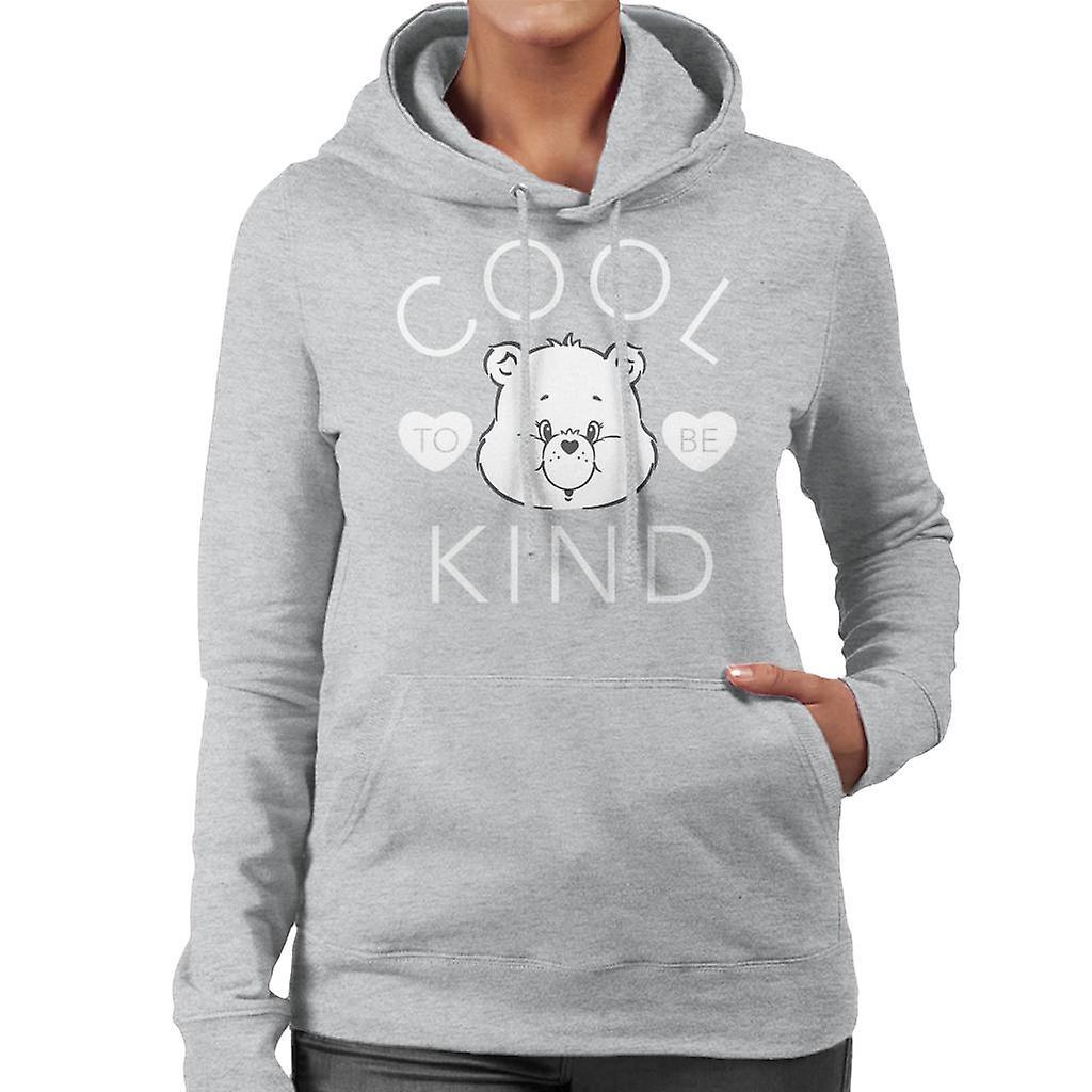 Care Bears Tenderheart Bear Cool To Be Kind Women's Hooded Sweatshirt Heather Grey XX-Large