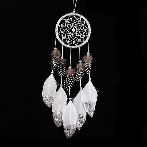 Slowmoose Handmade Indian Dream Catcher Hanging, With Rattan Bead 02