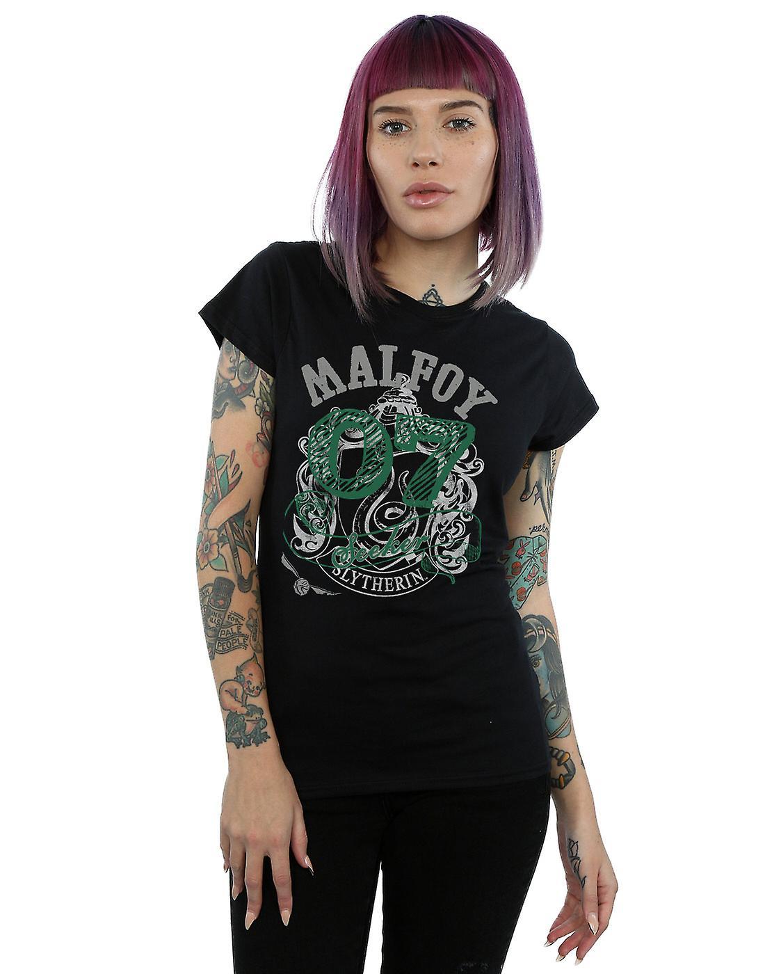 Harry Potter Women's Draco Malfoy Seeker T-Shirt Black Large