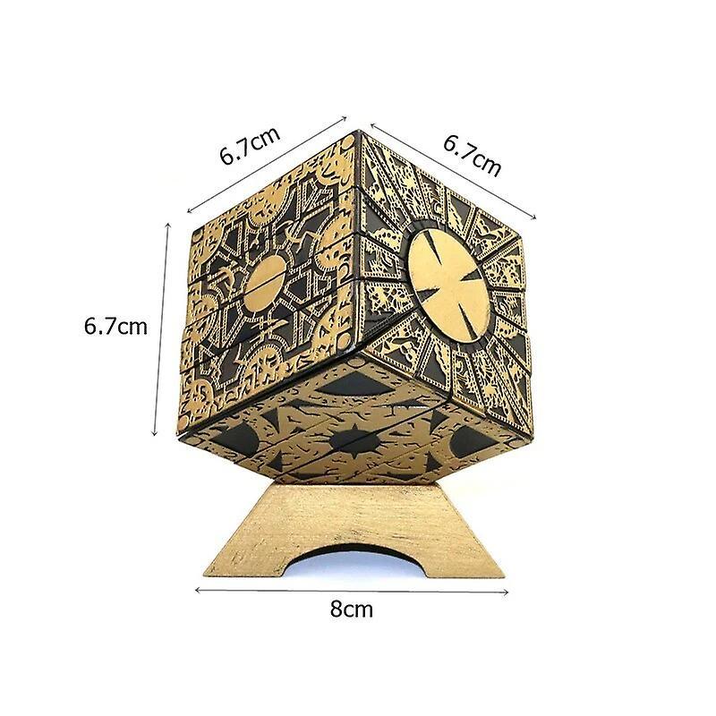 Eccpp Lament Puzzle Box Lock 2022 Hellraiser 1:1 Puzzle Box Removable Lament Horror Film Series Cube Full Function Needle Props Model A