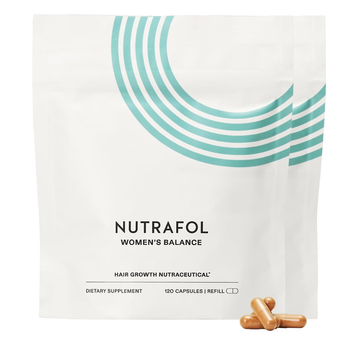 Nutrafol women's balance hair growth 2 month supply refill pouches