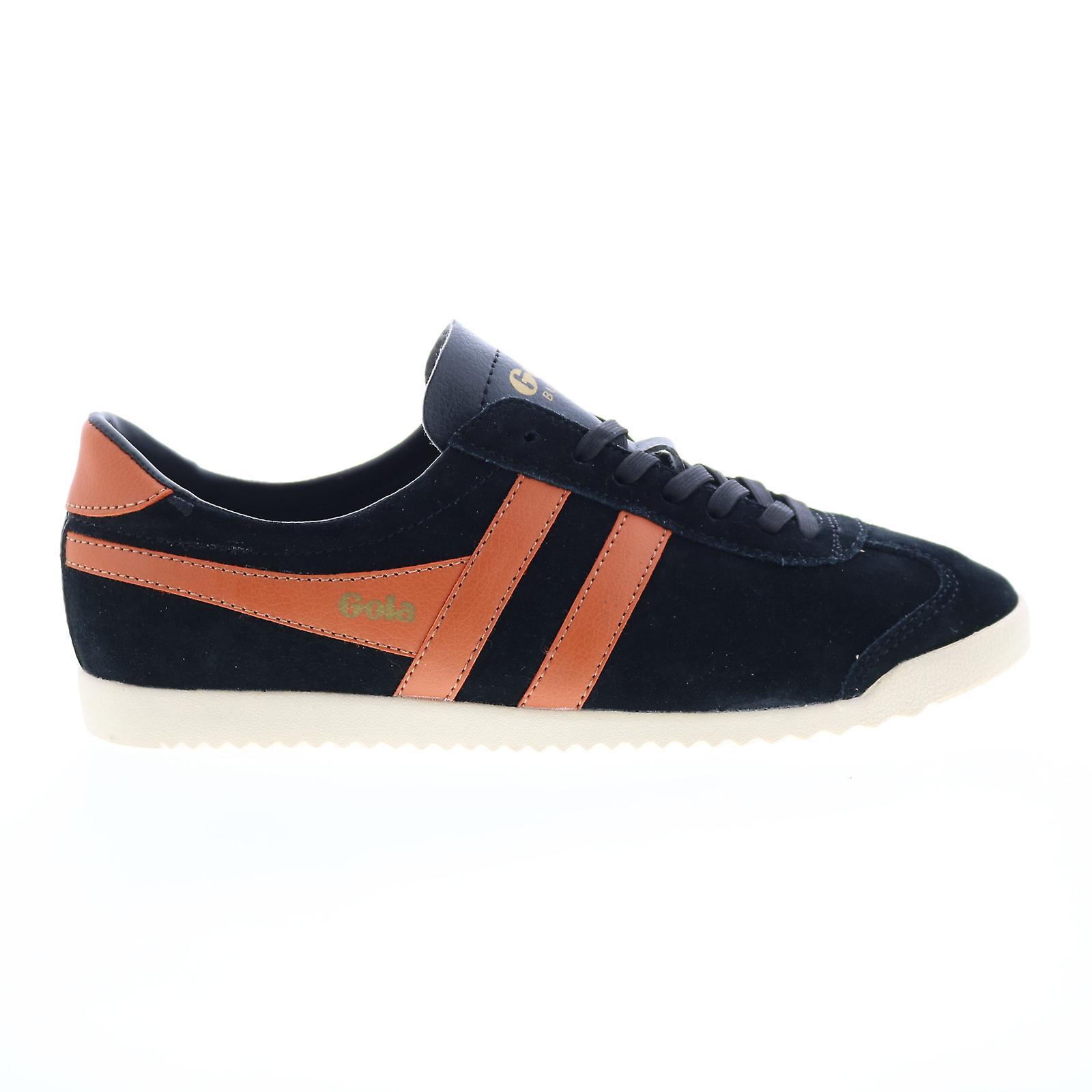 Gola Adult Mens Bullet Suede Lifestyle Sneakers Black Moody Orange US 7