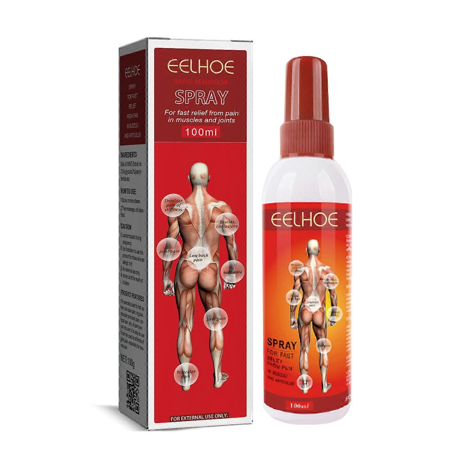 Shenzhenshileidakejimaoyiyouxiangongsi Fast Relieves Muscle and Joint Pain,Pain Relief Spray Instant Pain Relief Oil Spray 1pcs