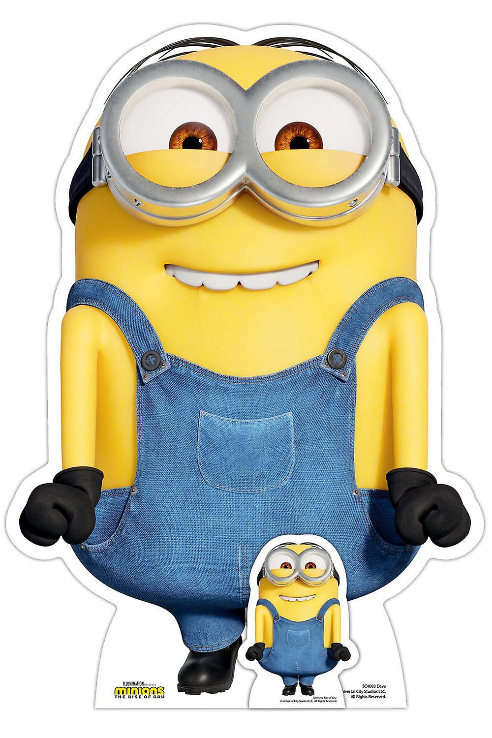 Dave Excited Minion Mini Cardboard Cutout Official Minions: The Rise of Gru Standee