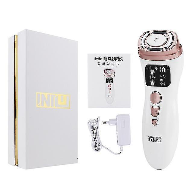 Niutu0 New Mini Hifu Facial Machine Rf Tightening Ems Microcurrent For Eye Amp; Facial Lifting And Tightening Anti Wrinkle Face Massager  Kit