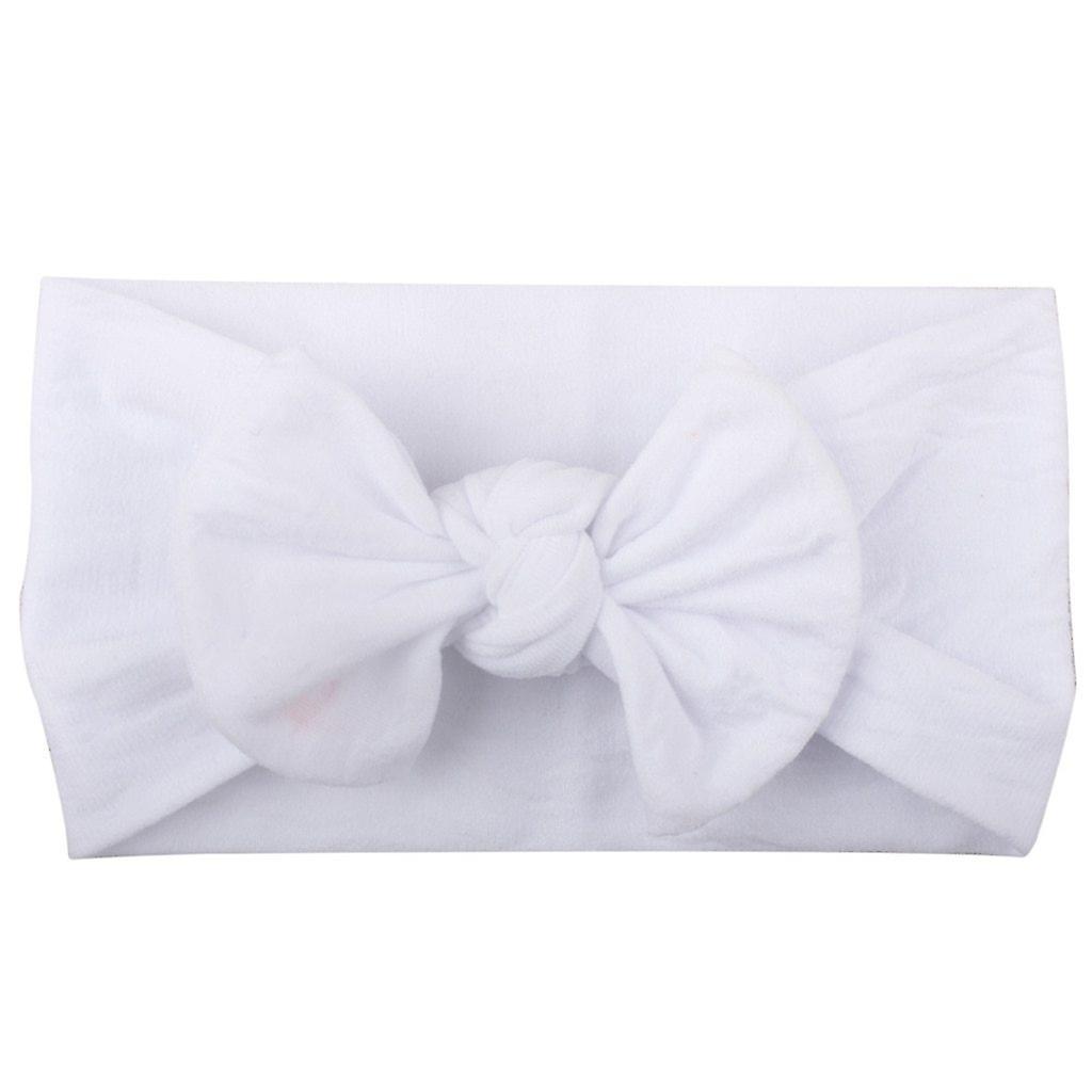 Slowmoose Baby Headband- Bow Design Headwear White 3