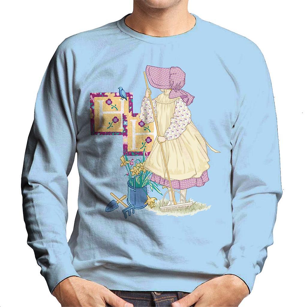 Holly Hobbie Gardening Men's Sweatshirt Sky Blue Medium