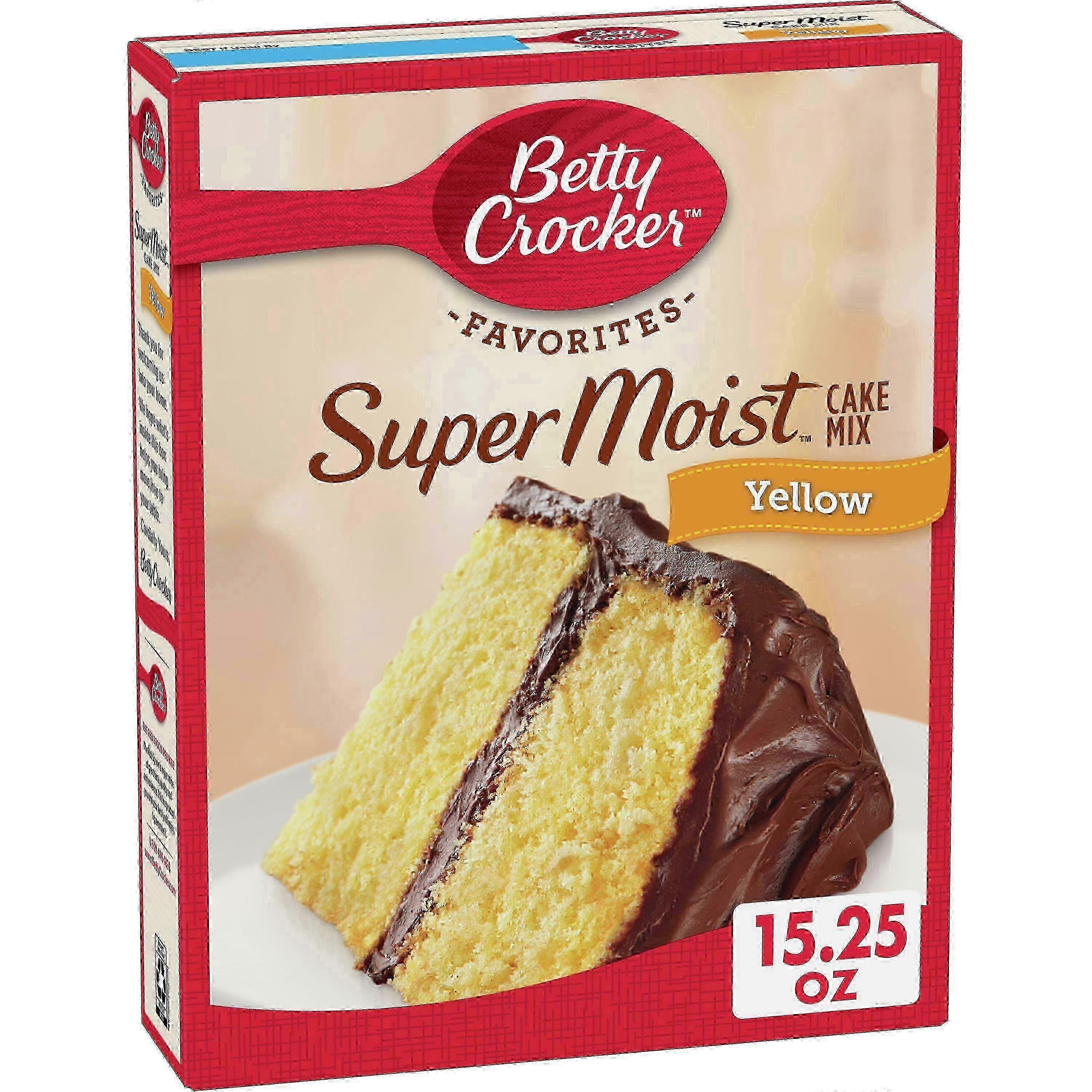 Betty Crocker Super Moist Yellow Cake Mix, 15.25 Oz