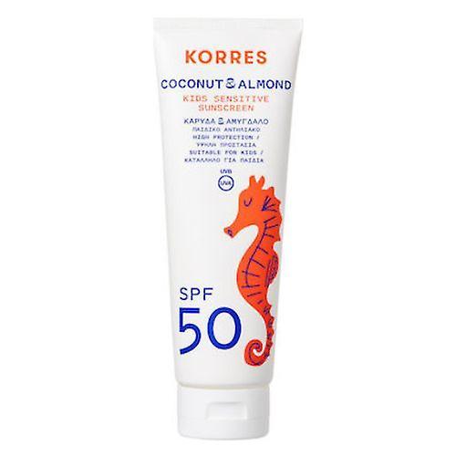 Korres Coconut - Almond Kids Sensitive Sunscreen Face + Body SPF 50 250 mL / 8.45 FL. OZ.