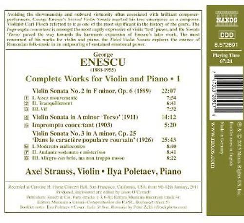 Naxos Axel Strauss - Complete Works for Violin & Piano  [COMPACT DISCS] USA import