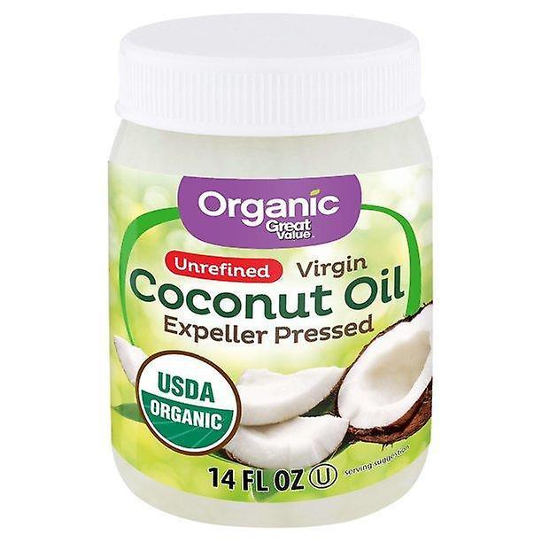 Great Value Organic Unrefined Virgin Coconut Oil, 14 Fl Oz