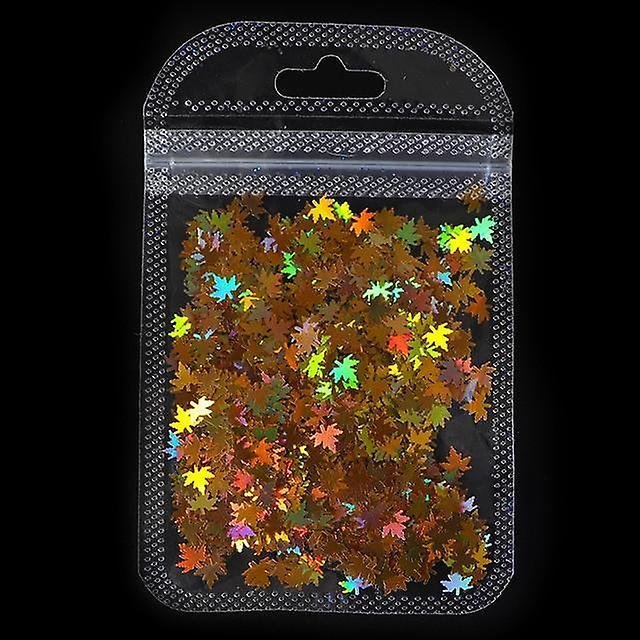 Slowmoose Maple Leaf /round/butterfly/stars Shape Holographic, 3d Sequin For Nail Art DFY1