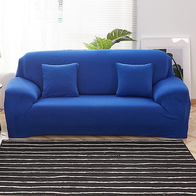 Slowmoose Stretchable Sofa Covers Set For Living Room 8-Blue 2-seater 145-185cm