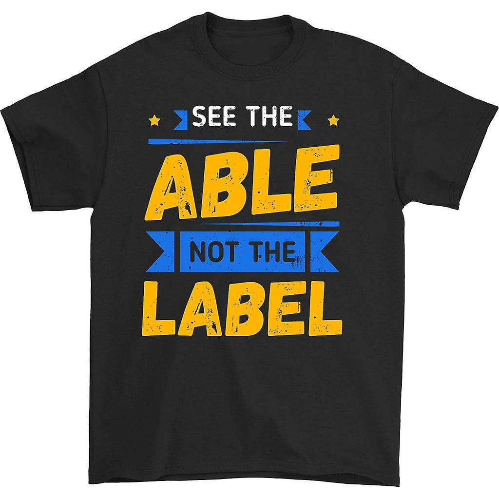 HISHARK See the able not the label 90s t-shirt black M