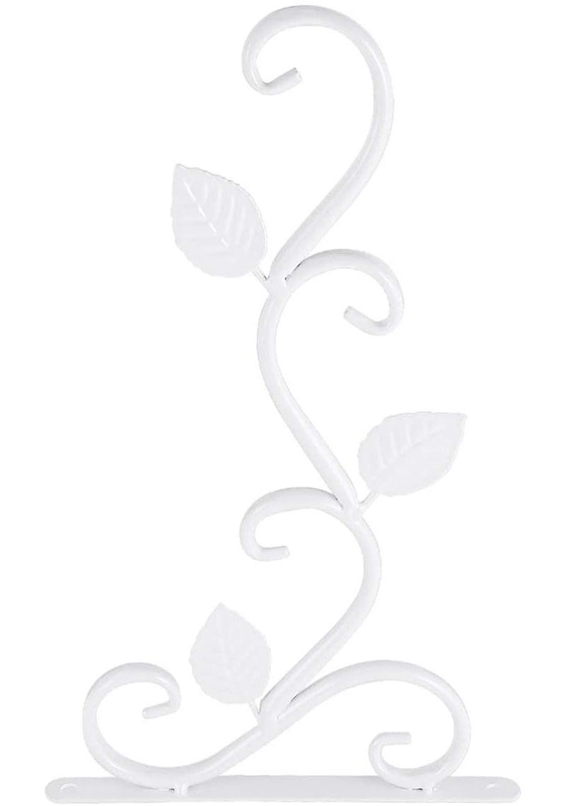 Szyy Wall Hooks Flower Hooks Plants Wall Brackets Metal Hooks Hanging Basket Stands For Hanging Baskets Lanterns Wind Chimes Hanging Baskets White