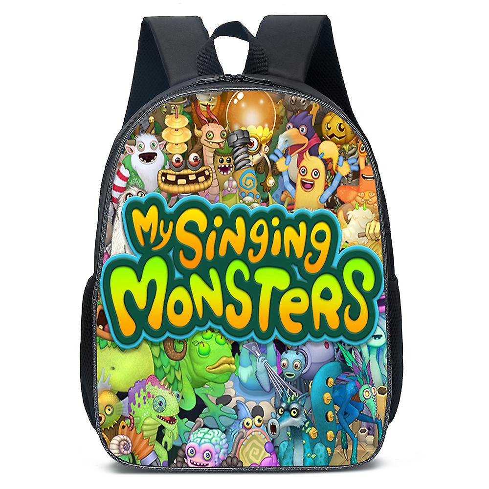 Vicbuy Waterproof My Singing Monsters Printed My Singing Monsters Printed Kids Backpack School Bag Travel Rucksack For Boys Girls Backpack School B...