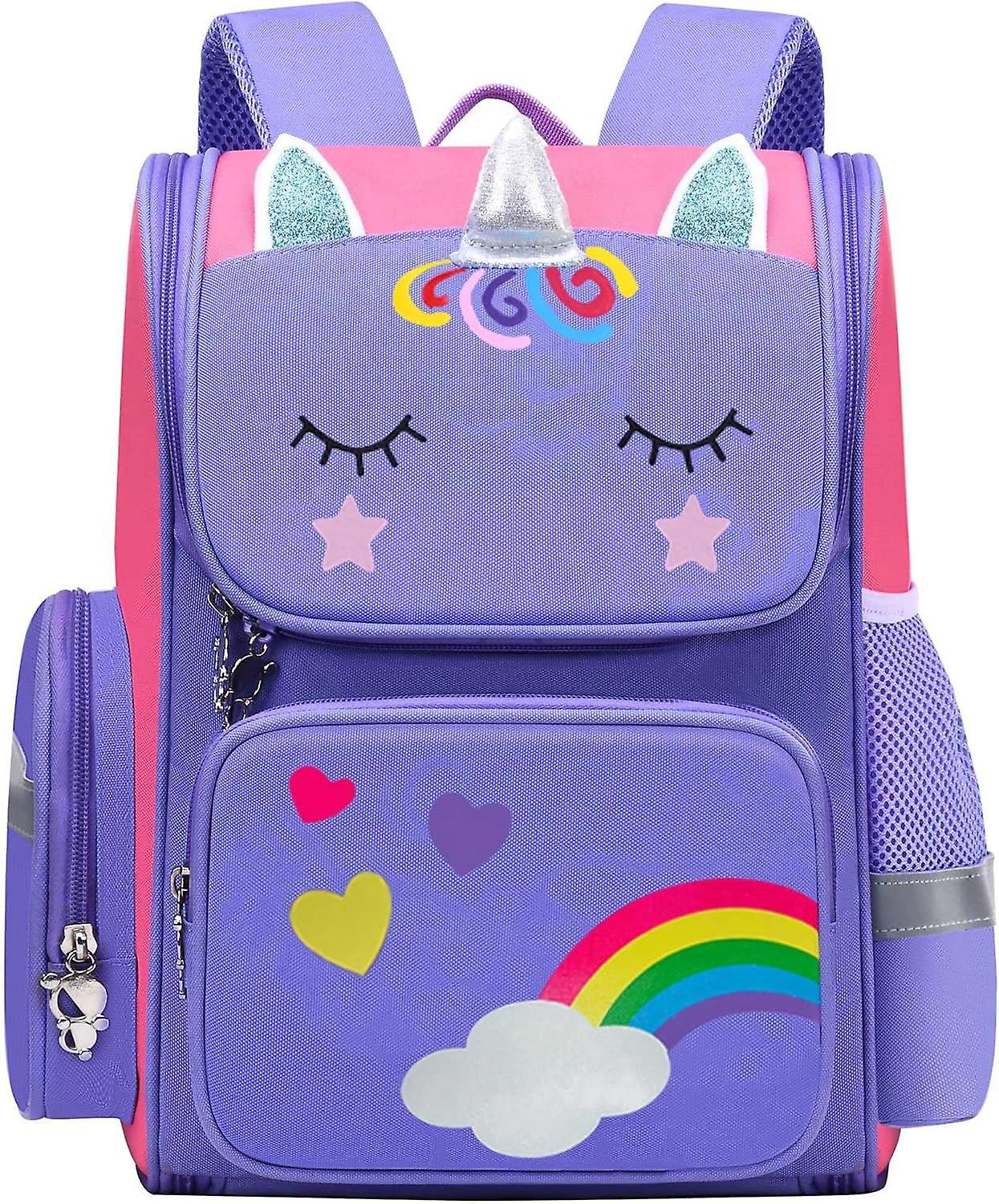 Ubiuo Unicorn backpack for girls,School bags for girls,Kids school bag,Cute unicorn bag,Pink bags for girls,Kids Bookbag for Elementary,Children's ...