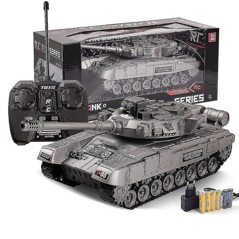 Guangzhou Yunlan Trading Co., Remote Control Shoot Balls Tanks Toys With Rotatable Turret And Barrel For Kids And Adults Silver