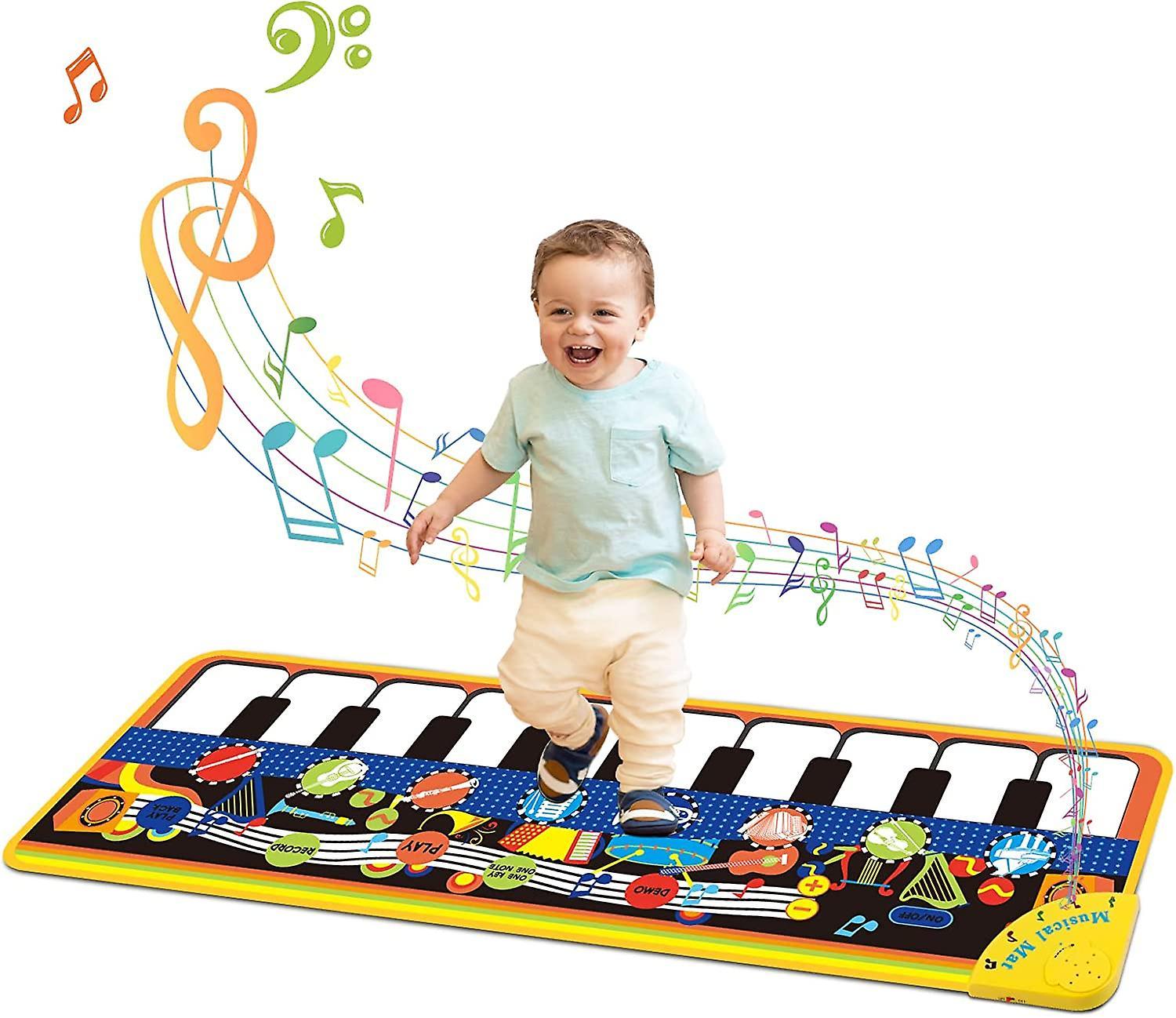 Maromalife Piano Mat For Toddlers, 43.3" X 14" Musical Toys With 28 Music Sounds Blanket Touch Playmat Dance Mat Educational Toys Gifts For 1 2 3 4...