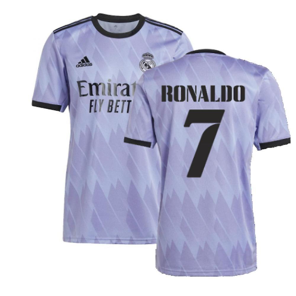 Adidas 2022-2023 Real Madrid Away Shirt (RONALDO 7) Purple XL 44-46 inch Chest