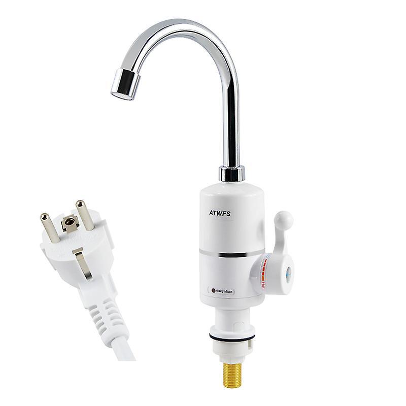 Dinoply Tankless Electric Newest Water Heater Kitchen Instant Hot Water Tap Heater Water Faucet Instantaneous Heater3000w under bend