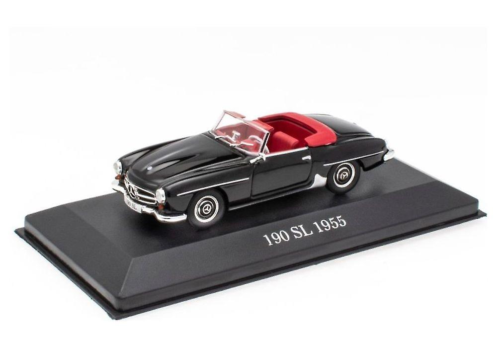 Mercedes Benz 190 SL Diecast Model 1:43 scale Black Ex Mag 10cm / 3.9in long