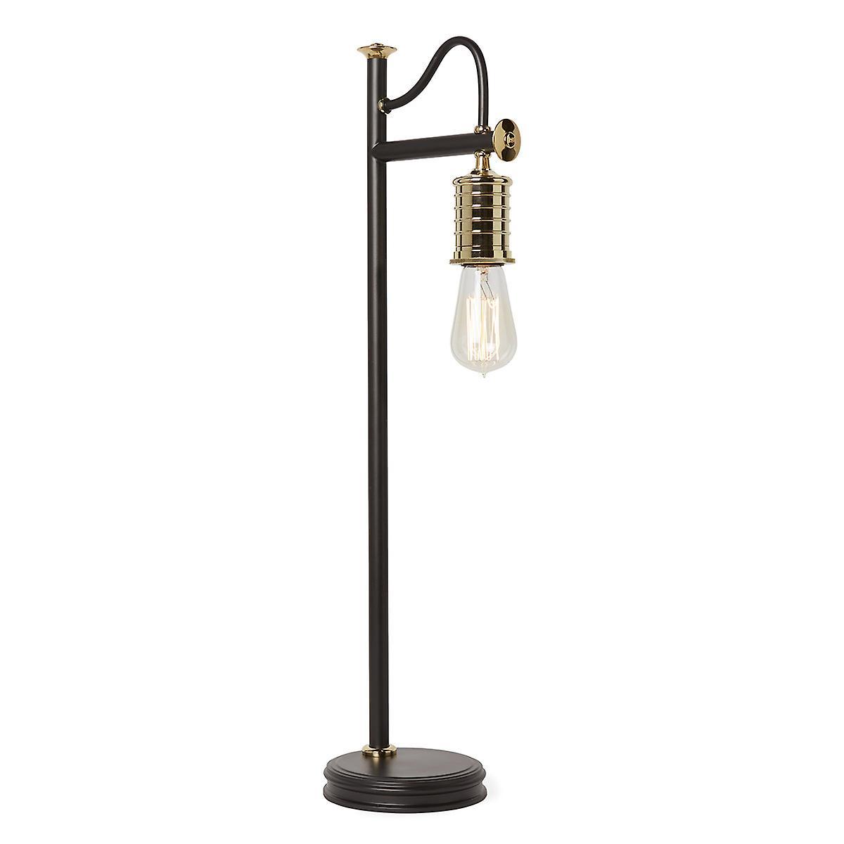 Douille 1 Light Table Lamp Polished Brass Black E27