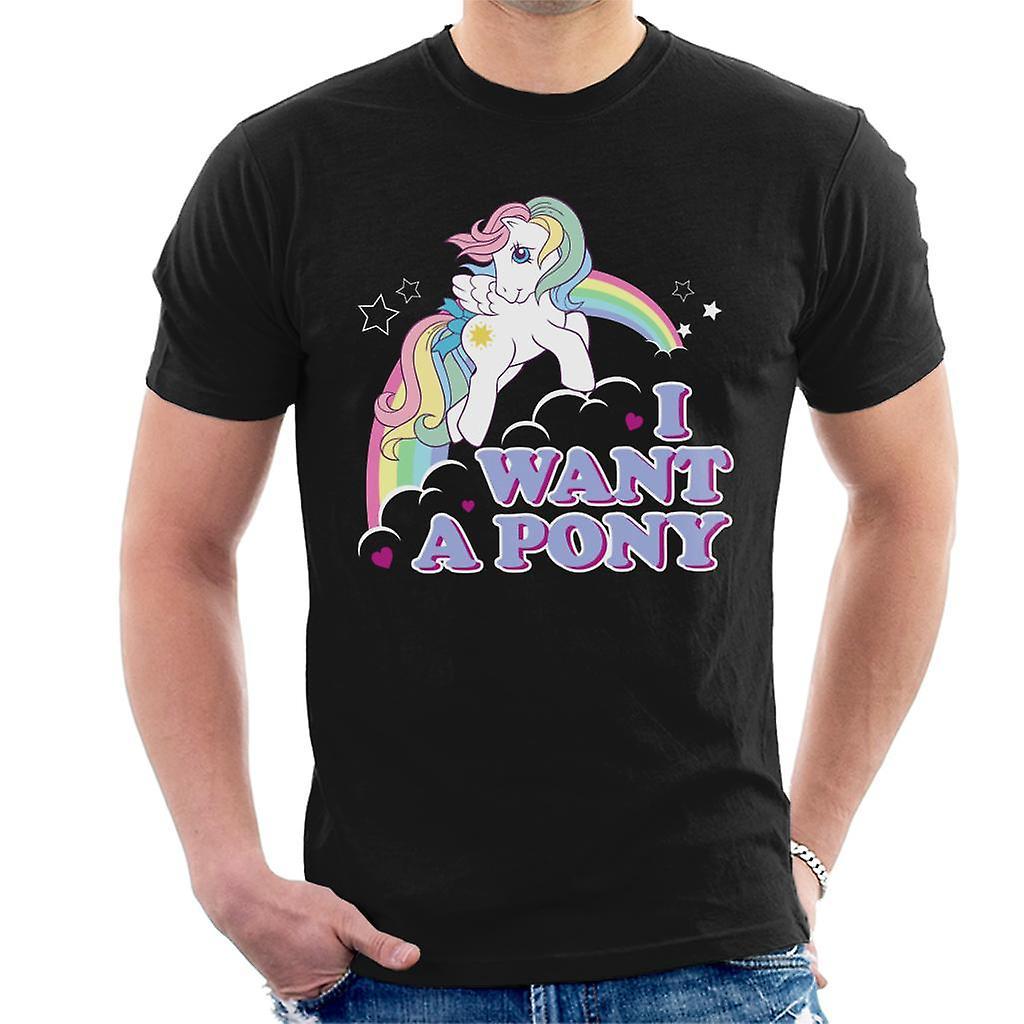 My Little Pony I Want A Pony Men's T-Shirt Black Large