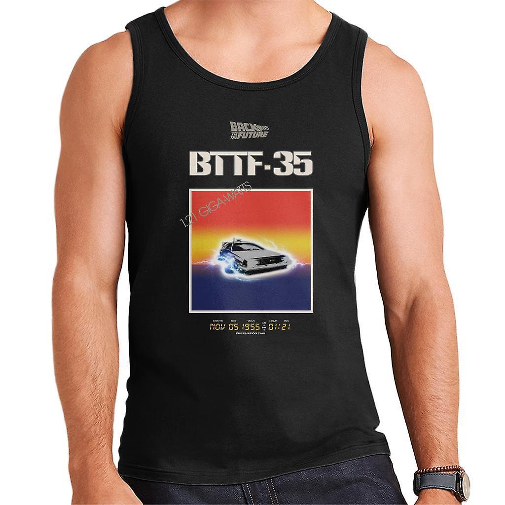 Back to the Future 35th Anniversary Sunset Men's Vest Black Medium