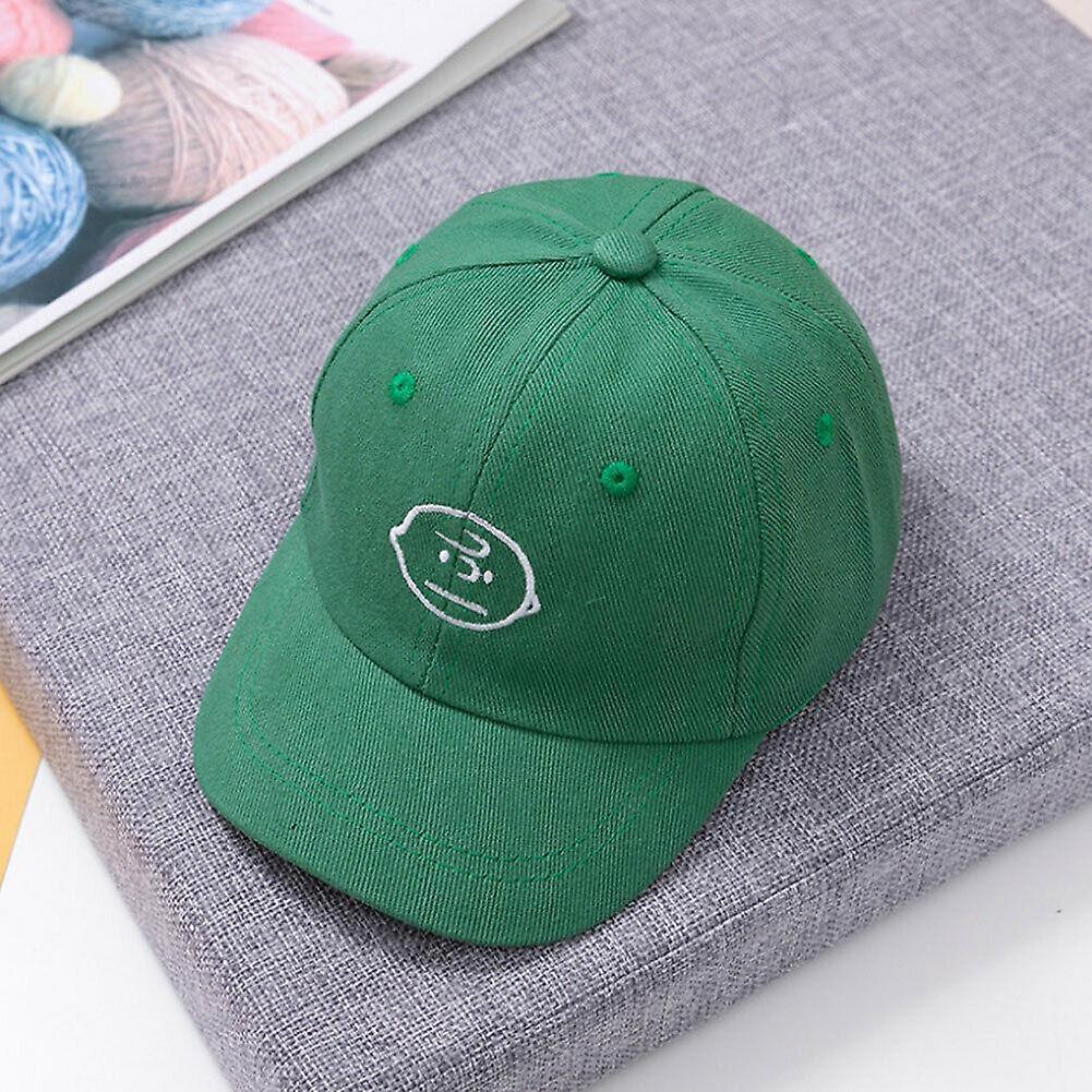 Slowmoose Children School Baseball Cap, Adjustable Snapback Green