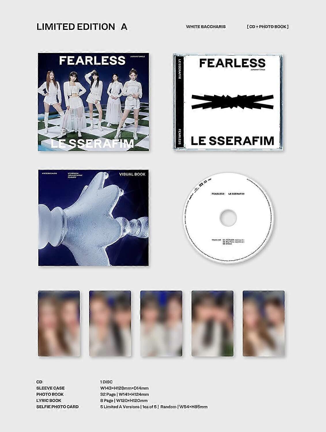 Geffen Records Le Sserafim - LE SSERAFIM - Fearless (Limited Edition A - CD + Photobook)  [COMPACT DISCS] Ltd Ed, With Booklet, Photo Book, Photos ...