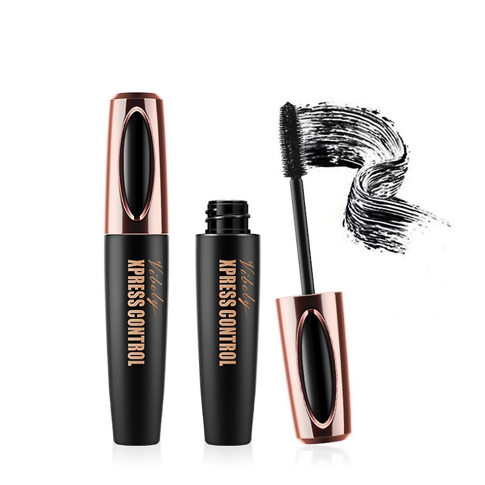 Vibely 4D Silk Fiber Eyelash Mascara Long-lasting Extension Makeup Kit Black Natural Waterproof Eye