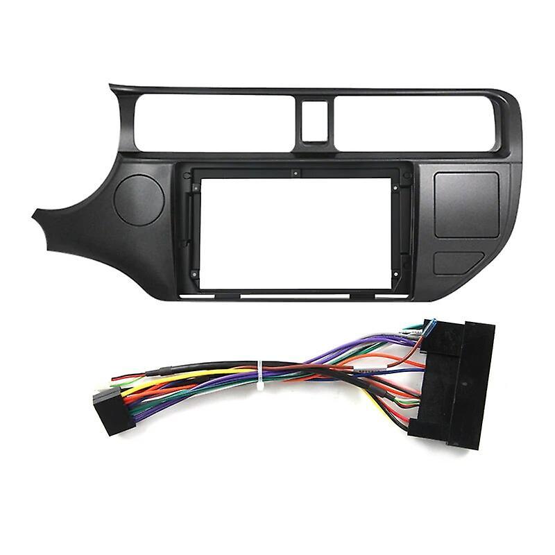 Eccpp Car Radio Dashboard Frame For KIA RIO 2011 - 2015 Car Video Panel Frame Power Cord Frame Cable