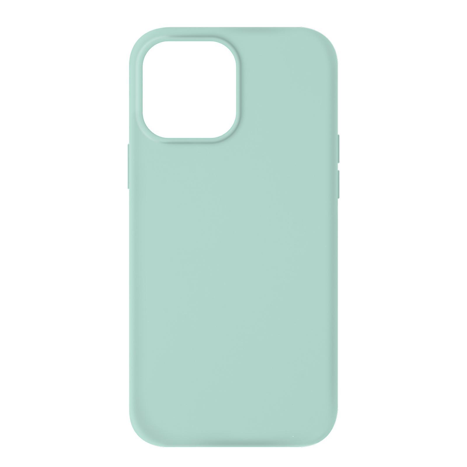 Avizar Case for iPhone 13 Pro Silicone Semi-rigid Soft-touch finish green opal Light Green