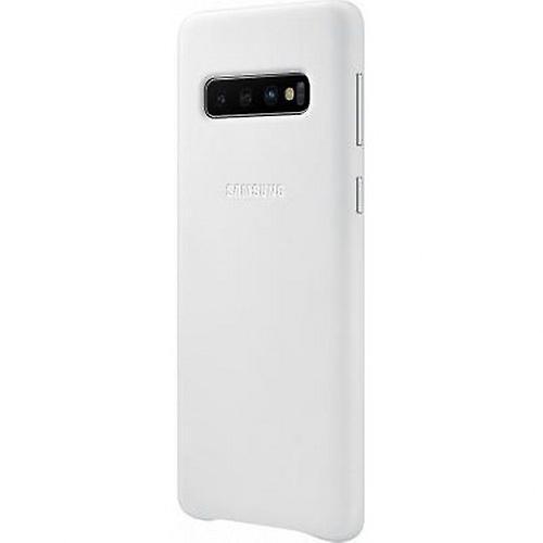 Samsung EF-VG973LW Hard Leather Case for Galaxy S10 G973 White